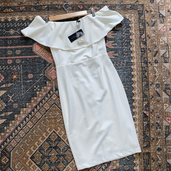 Dynamite Dresses & Skirts - Dynamite Ruffle Off-Shoulder Dress